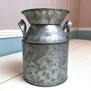 Galvanized milk jug farmhouse decor